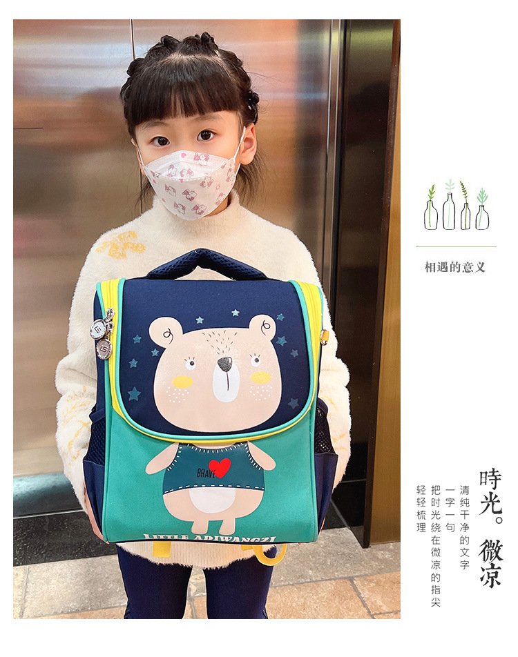 Balo đi học hoạ tiết động vật hoạt hình đáng yêu cho bé,, balo lớp 1-2