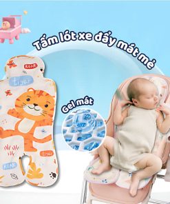 Đệm lót xe đẩy Gel lạnh làm mát tức thì, Tấm lót xe đẩy, ghế ô tô cho em bé mềm mại, mát mẻ vào mùa hè