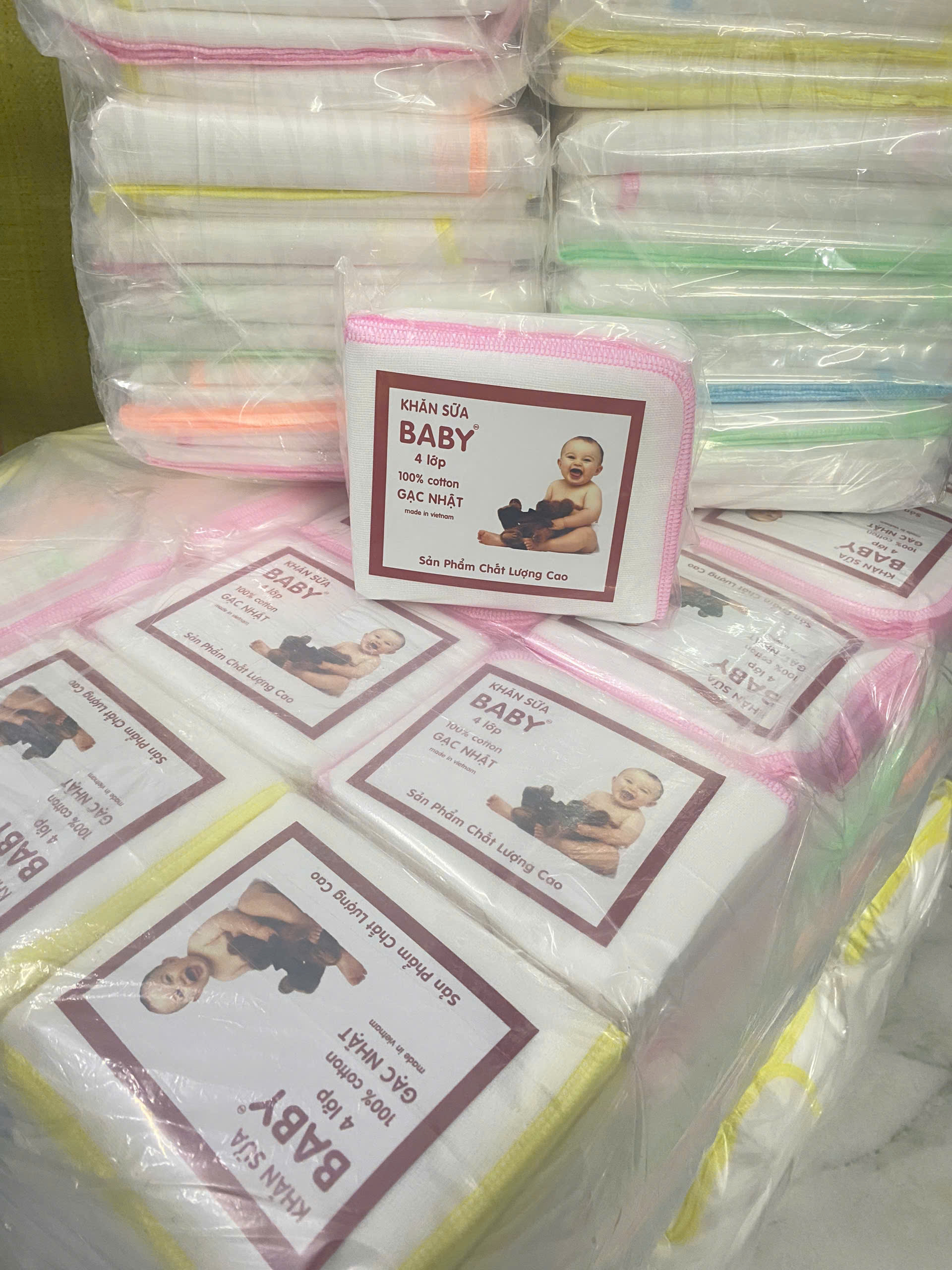 SET 10 Khăn sữa baby 4 lớp